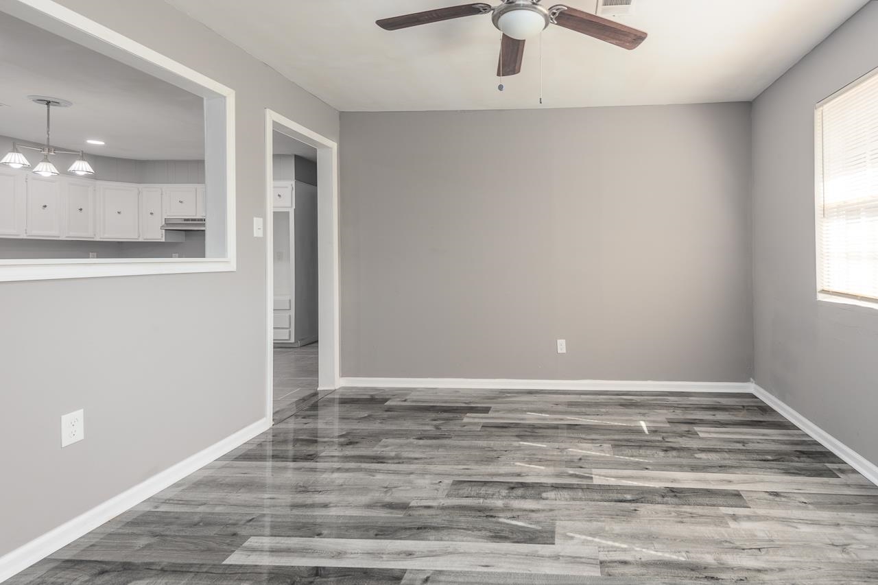 3864 Hobson Road Memphis, TN 38128 - Photo 7 of 19 Empty room featuring hardwood / wood-style floors and ceiling fan