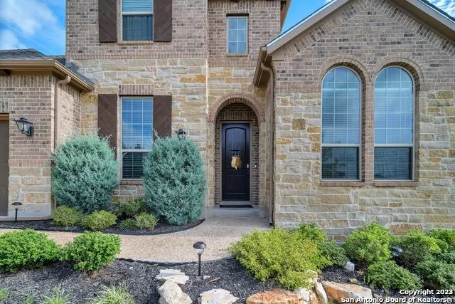 a front view of a house