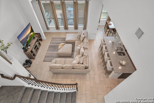 3782 Chicory Bend Bulverde, TX 78163 - Photo 36 of 41 a view of living room with furniture and flat screen tv