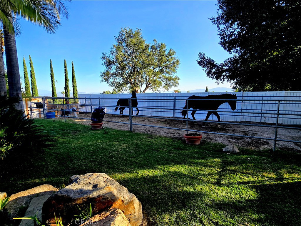 9111 Hidden Farm Road Alta Loma, CA 91737 - Photo 37 of 45 a view of a backyard with sitting area