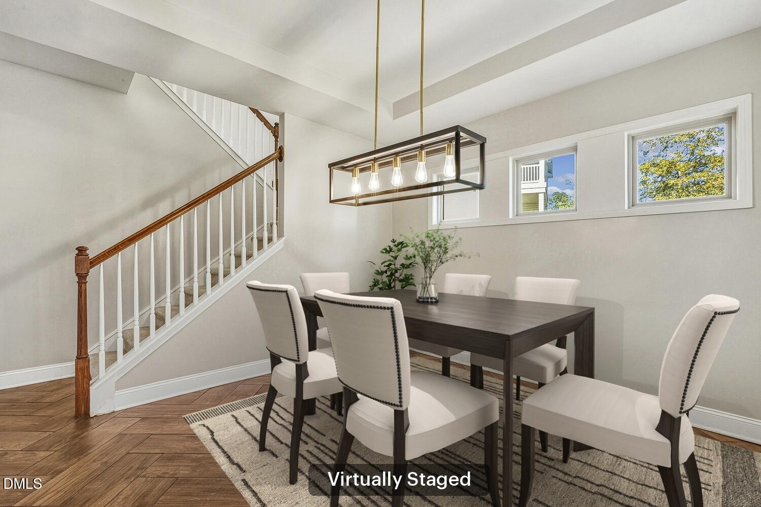 1008 Poplar Street Durham, NC 27703 - Photo 10 of 73 a view of a dining room with furniture window and wooden floor
