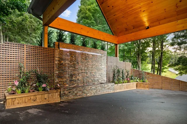 a view of mountain view from a window