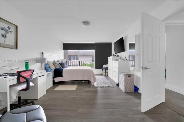 a bathroom with a shower curtain