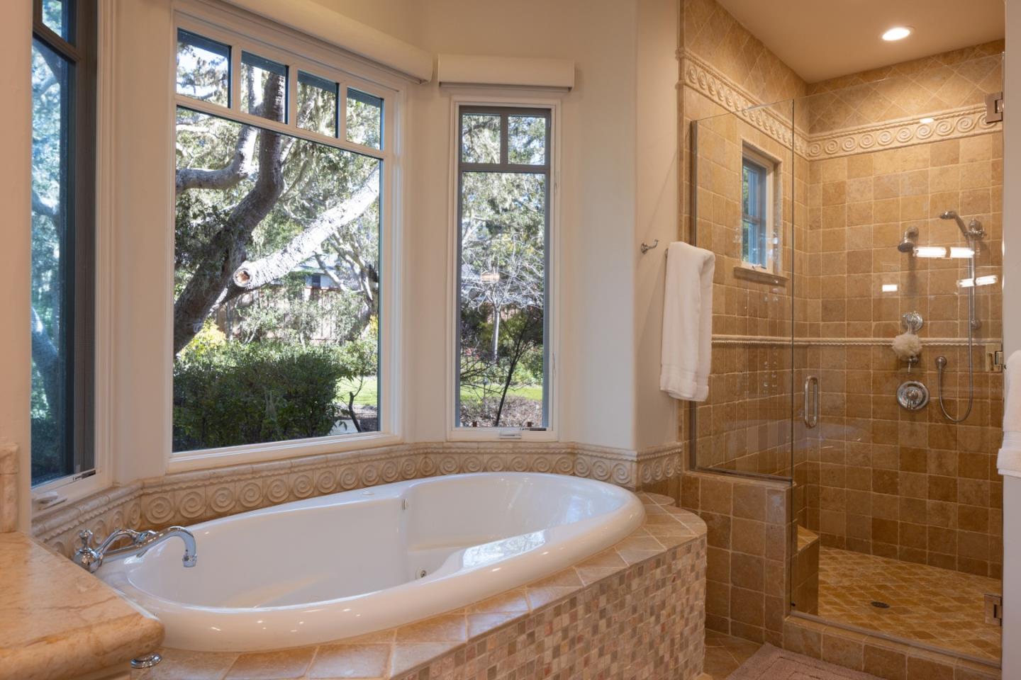 3957 Ronda Road Pebble Beach, CA 93953 - Photo 18 of 26 a bathroom with shower and window