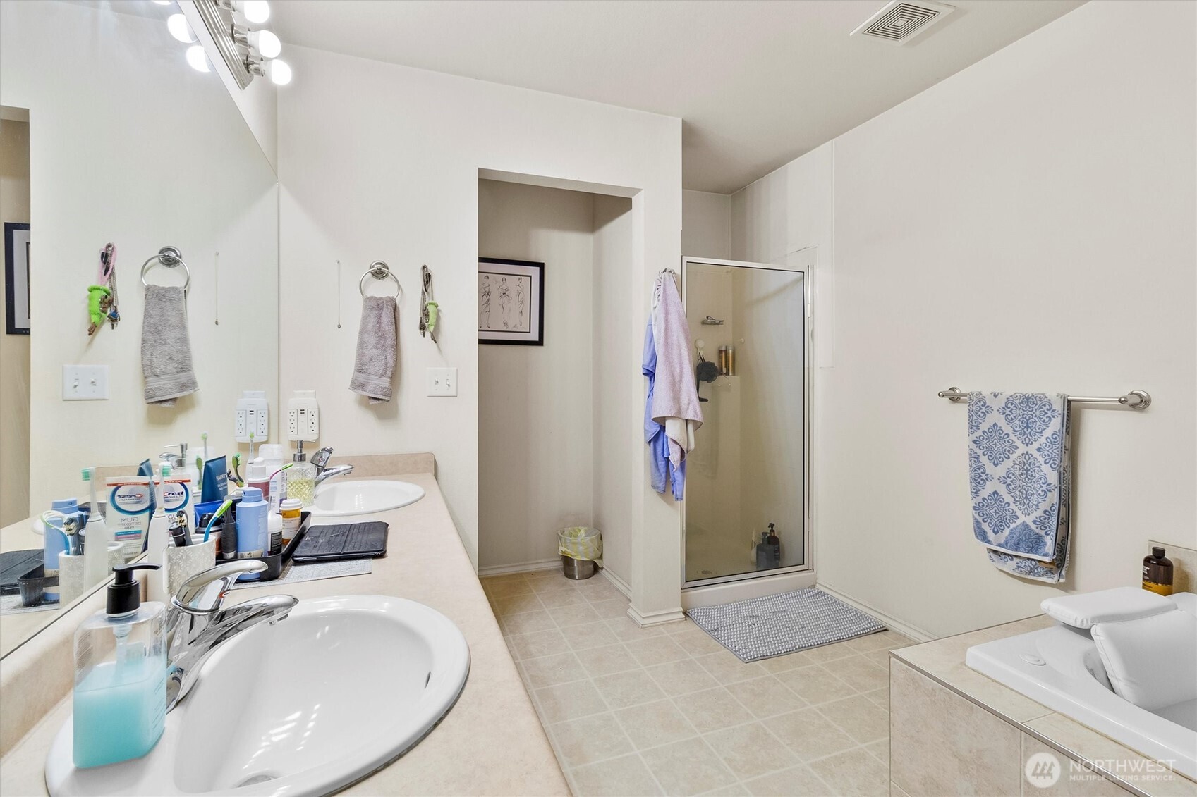 344 East Bellis Fair Parkway Bellingham, WA 98226 - Photo 32 of 40 a bathroom with a tub sink and mirror