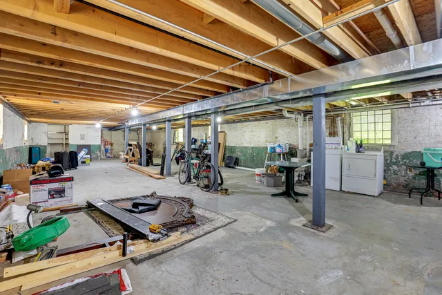 a view of storage and utility room