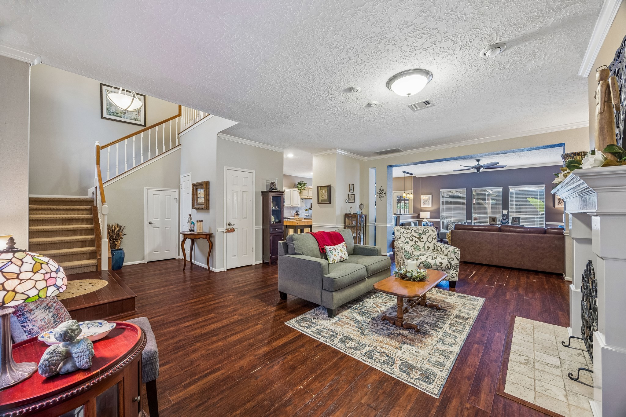 2030 Gemini Street Houston, TX 77058 - Photo 6 of 25 a living room with furniture and wooden floor