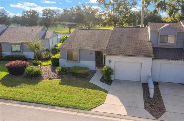 a front view of house with yard