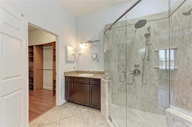 a bathroom with a sink and a bathtub