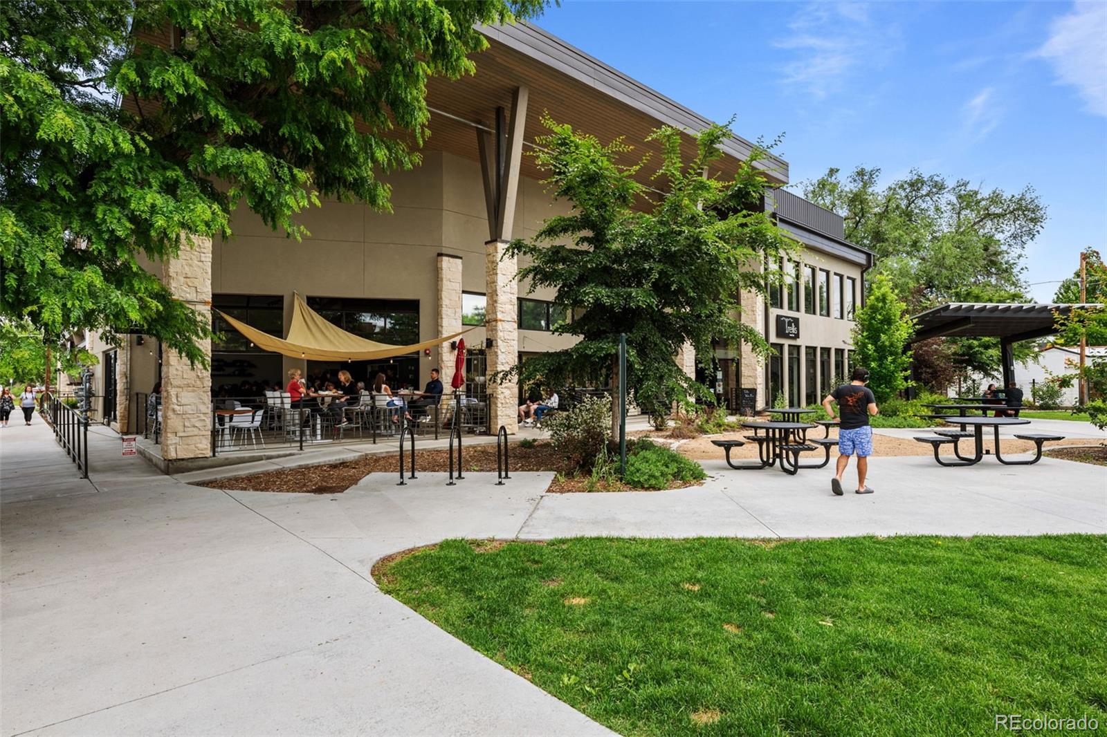 2314 Grape Street Denver, CO 80207 - Photo 45 of 49 a view of outdoor space yard deck patio and fire pit