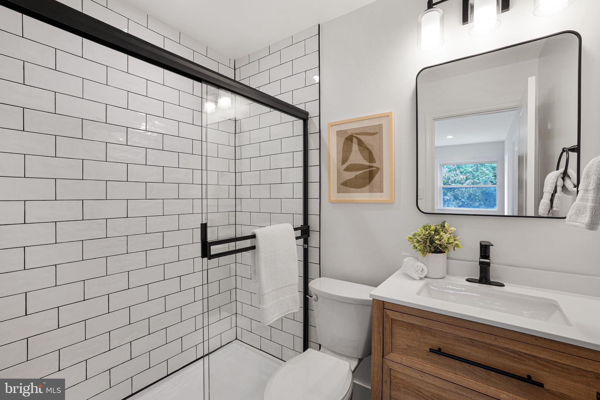 12300 La Plata Street Silver Spring, MD 20904 - Photo 20 of 45 a bathroom with a sink a toilet and mirror