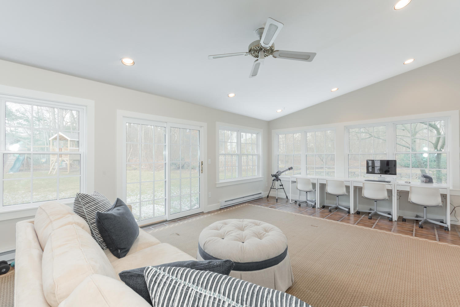 7 Hunt Road Darien, CT 06820 - Photo 15 of 40 a bedroom with furniture and a large window