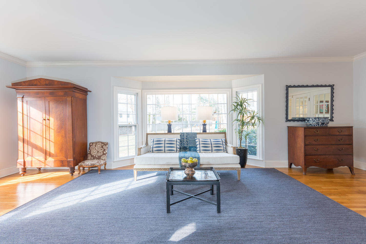 7 Hunt Road Darien, CT 06820 - Photo 6 of 40 a living room with furniture and large windows