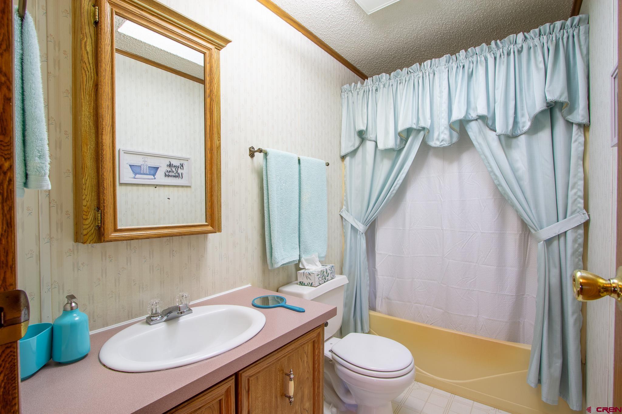13648 B Road Delta, CO 81416 - Photo 26 of 35 a bathroom with a sink a toilet and a mirror