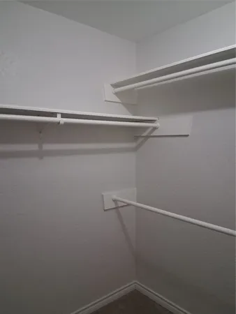 a close view of closet