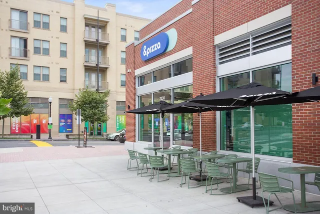 a car parked in front of a building