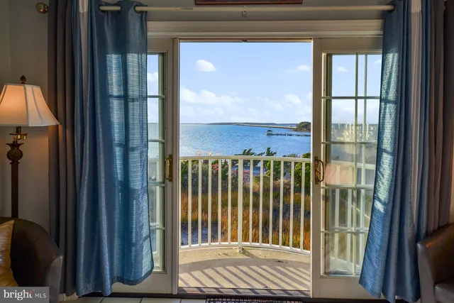 a view of a city and lake