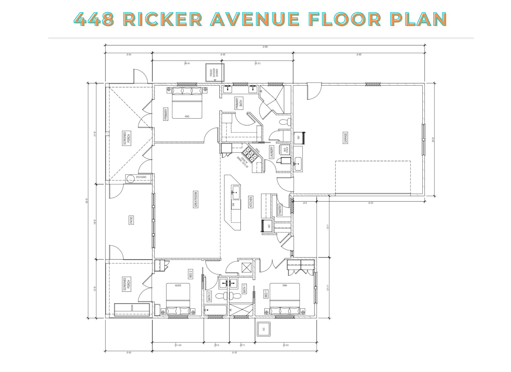 448 Ricker Avenue Santa Rosa Beach, FL 32459 - Photo 32 of 32 Floor Plan