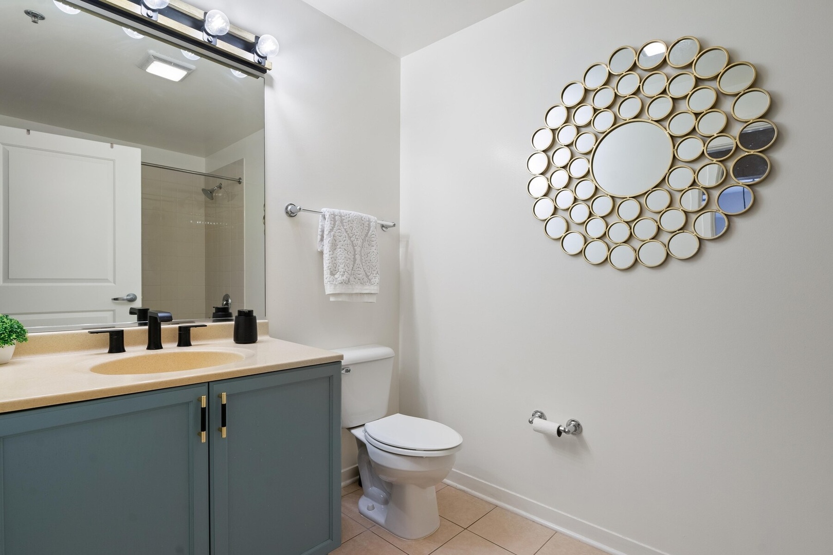 437 West Division Street, Unit 412 Chicago, IL 60610 - Photo 6 of 11 a bathroom with a sink mirror and toilet