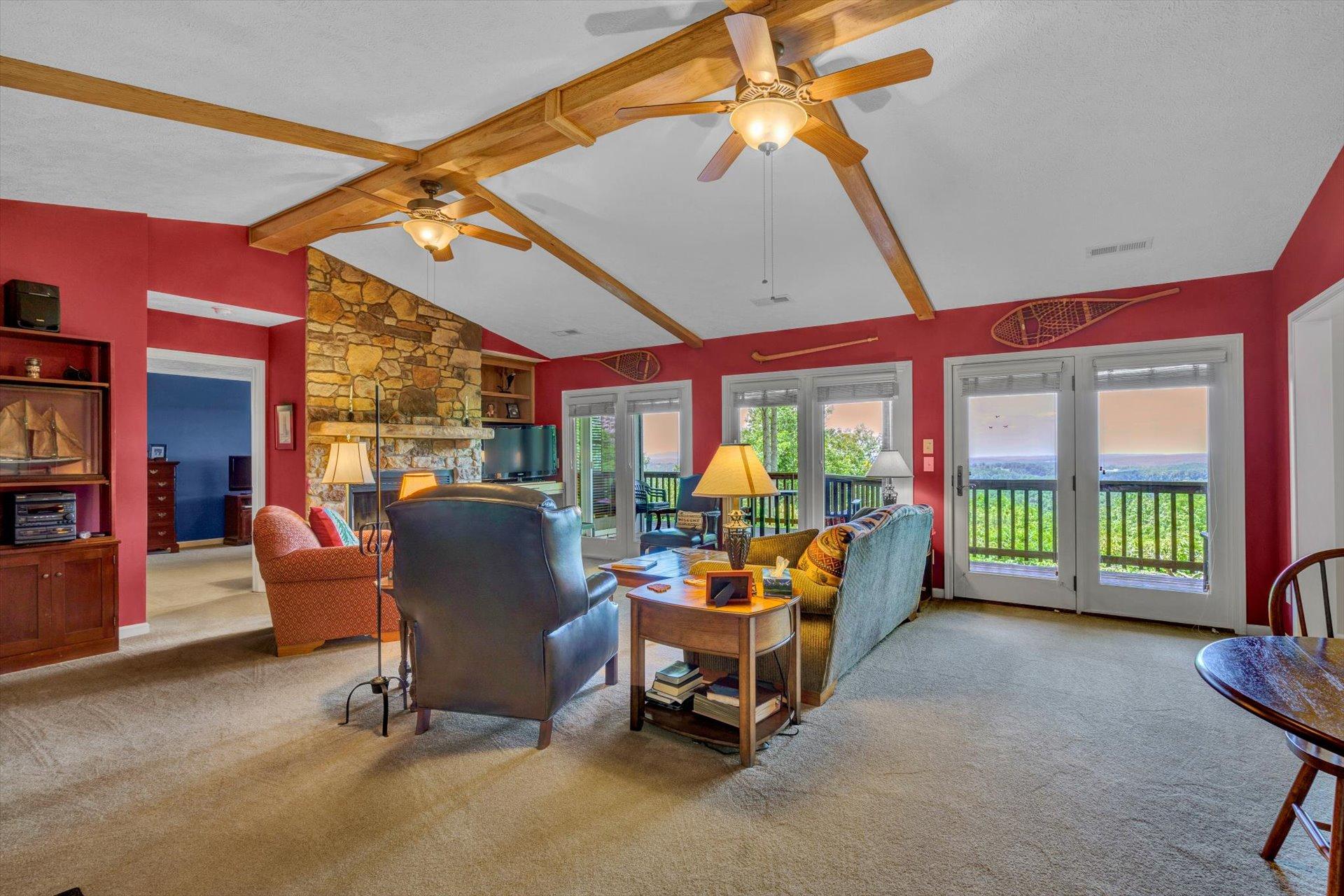 2005 Walnut Knob Road Southeast Floyd, VA 24091 - Photo 15 of 71 a view of a livingroom with furniture and a large window