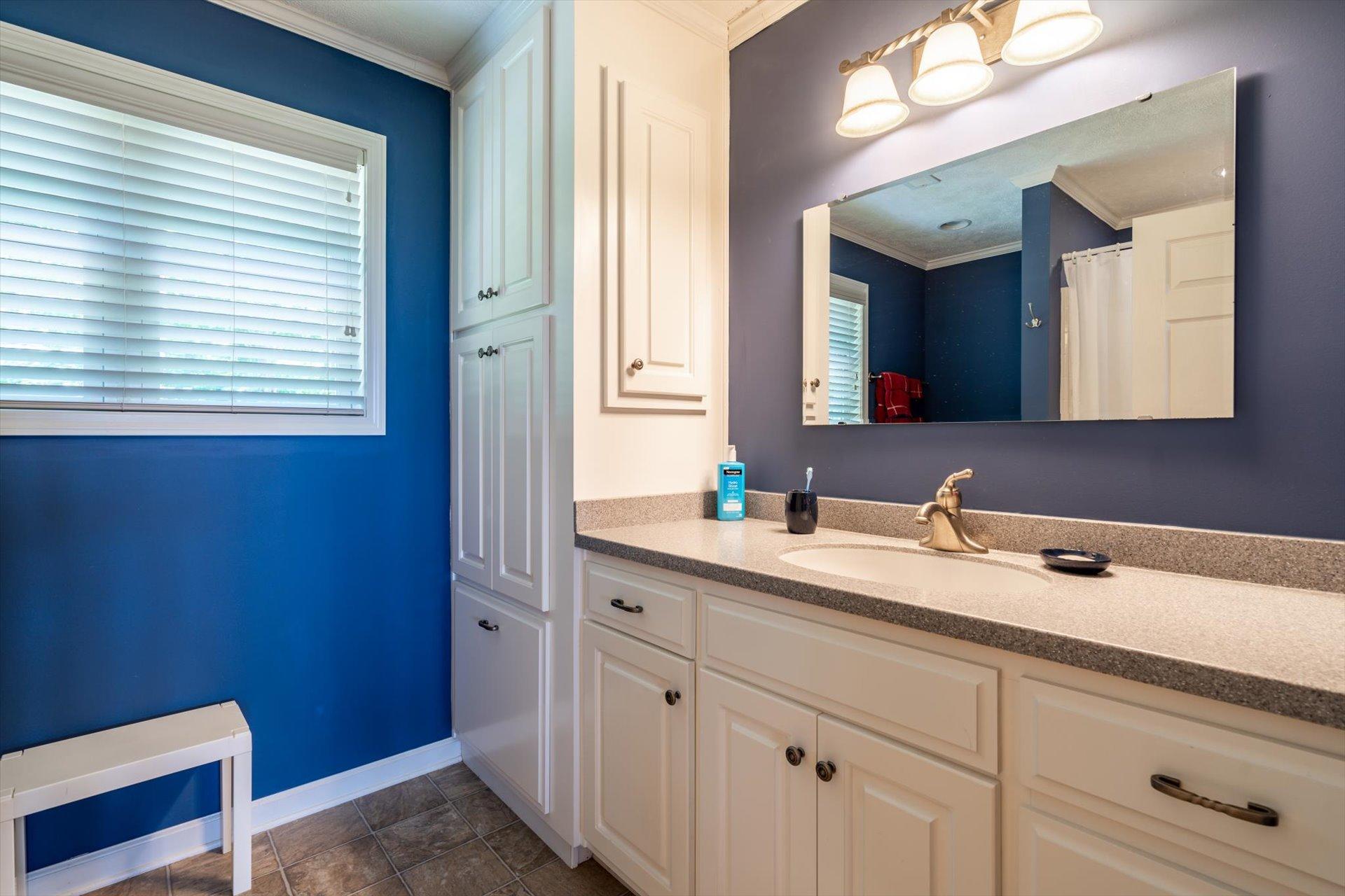 2005 Walnut Knob Road Southeast Floyd, VA 24091 - Photo 37 of 71 a bathroom with a sink and a mirror