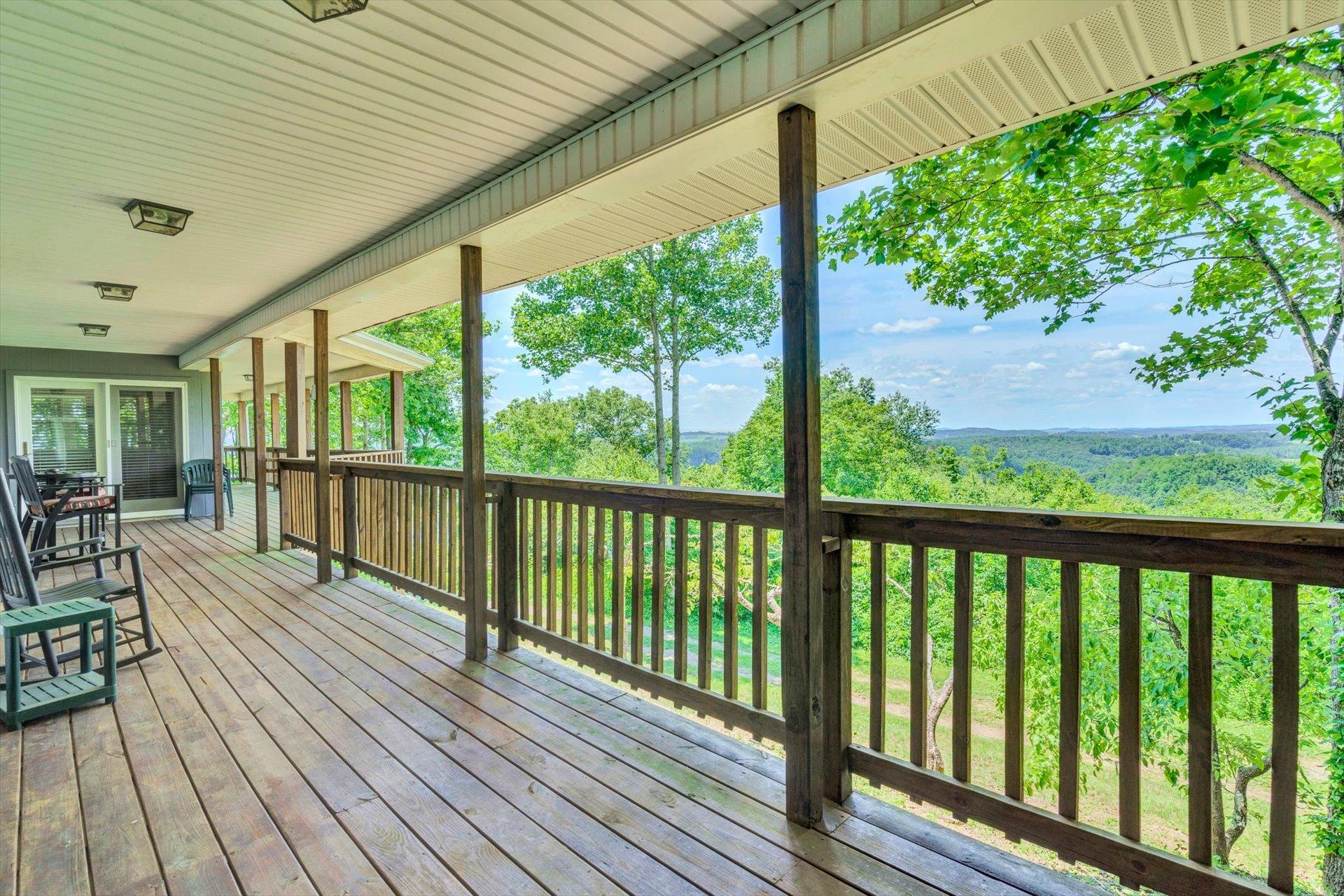 2005 Walnut Knob Road Southeast Floyd, VA 24091 - Photo 41 of 71 a view of a balcony with wooden floor