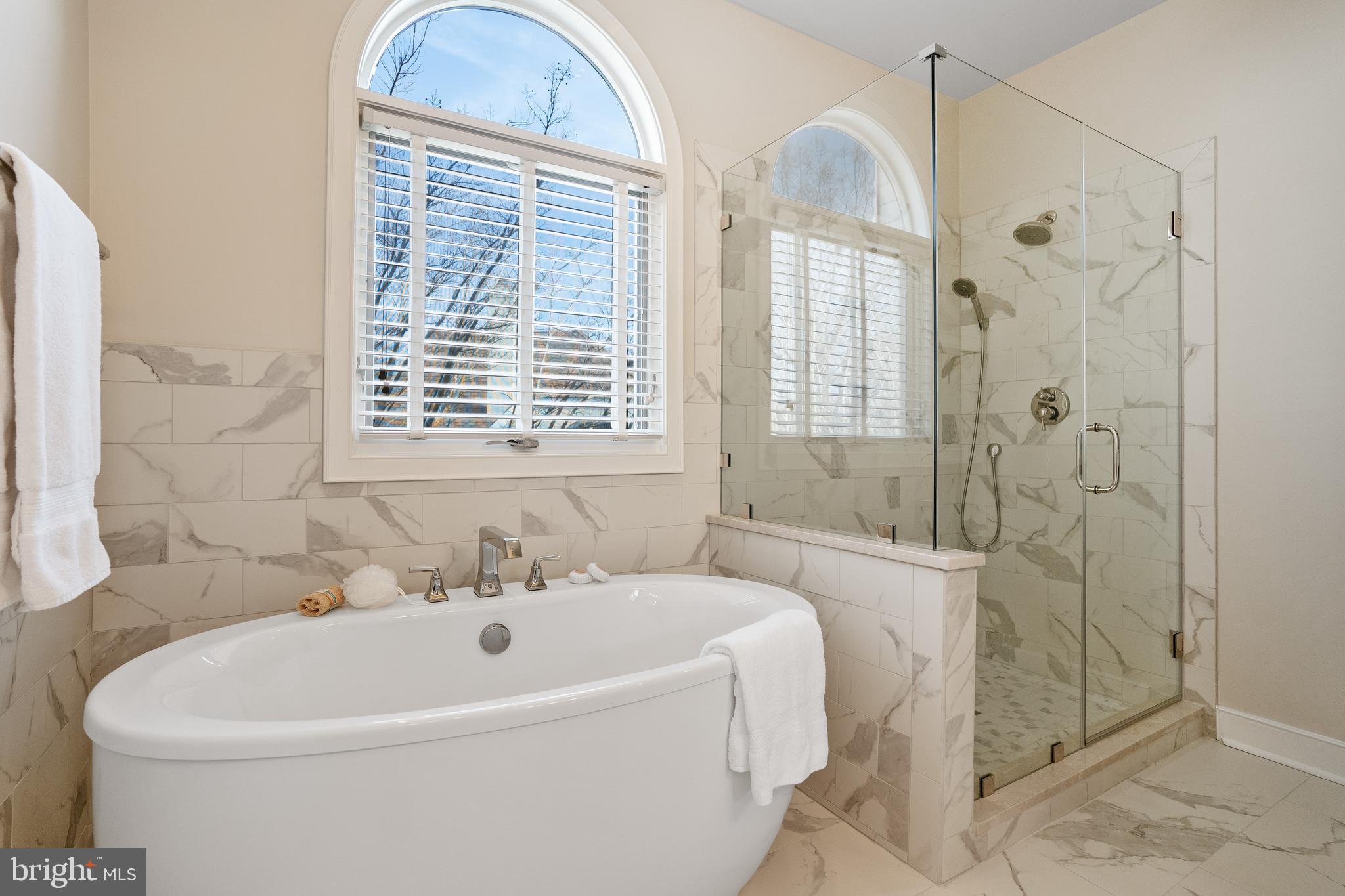 3431 Hidden River View Road Annapolis, MD 21403 - Photo 19 of 43 Exquisite New Shower and Soaking Tub