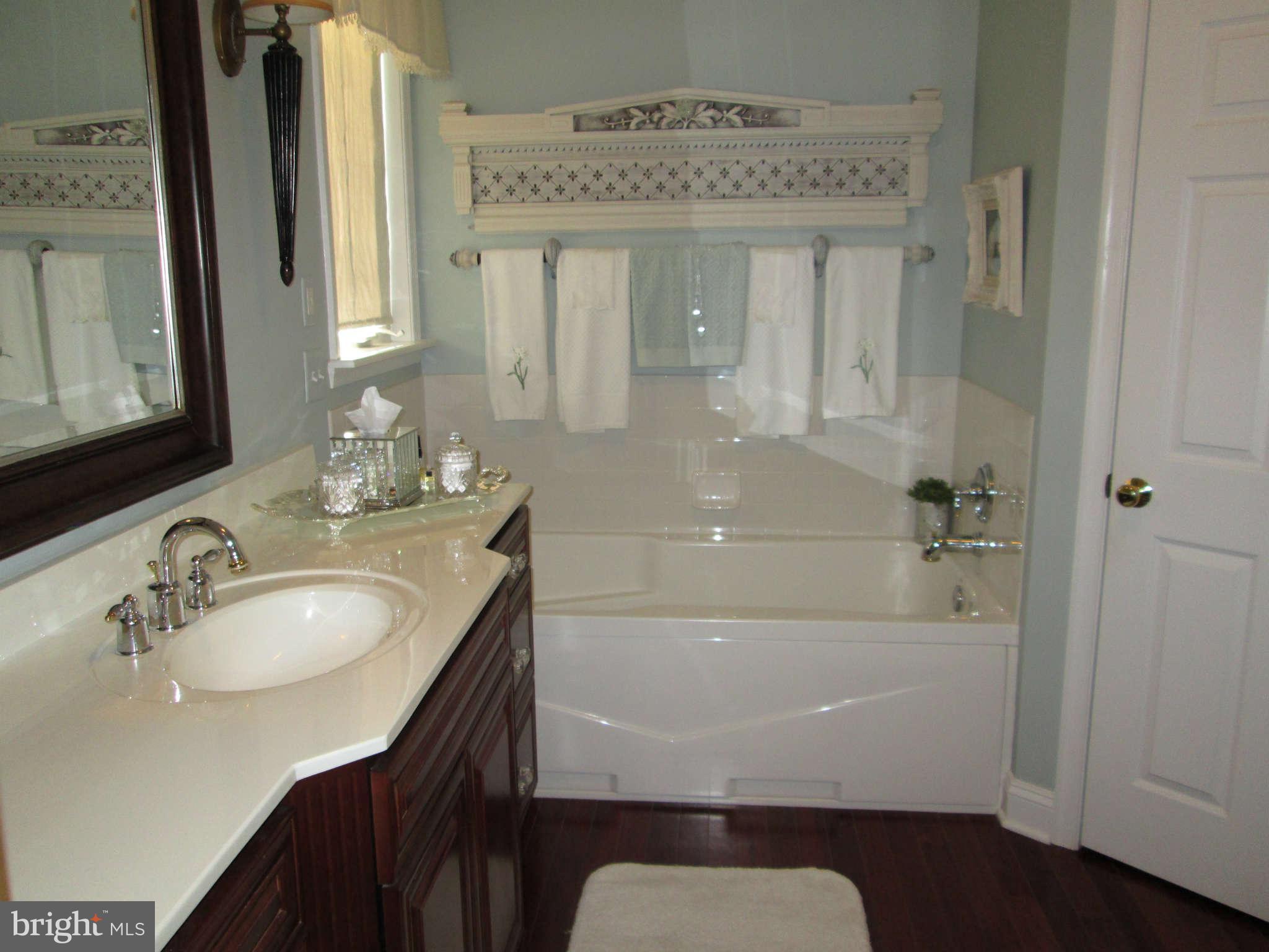 2985 Kabletown Road Charles Town, WV 25414 - Photo 8 of 22 a bathroom with a granite countertop sink a mirror and shower