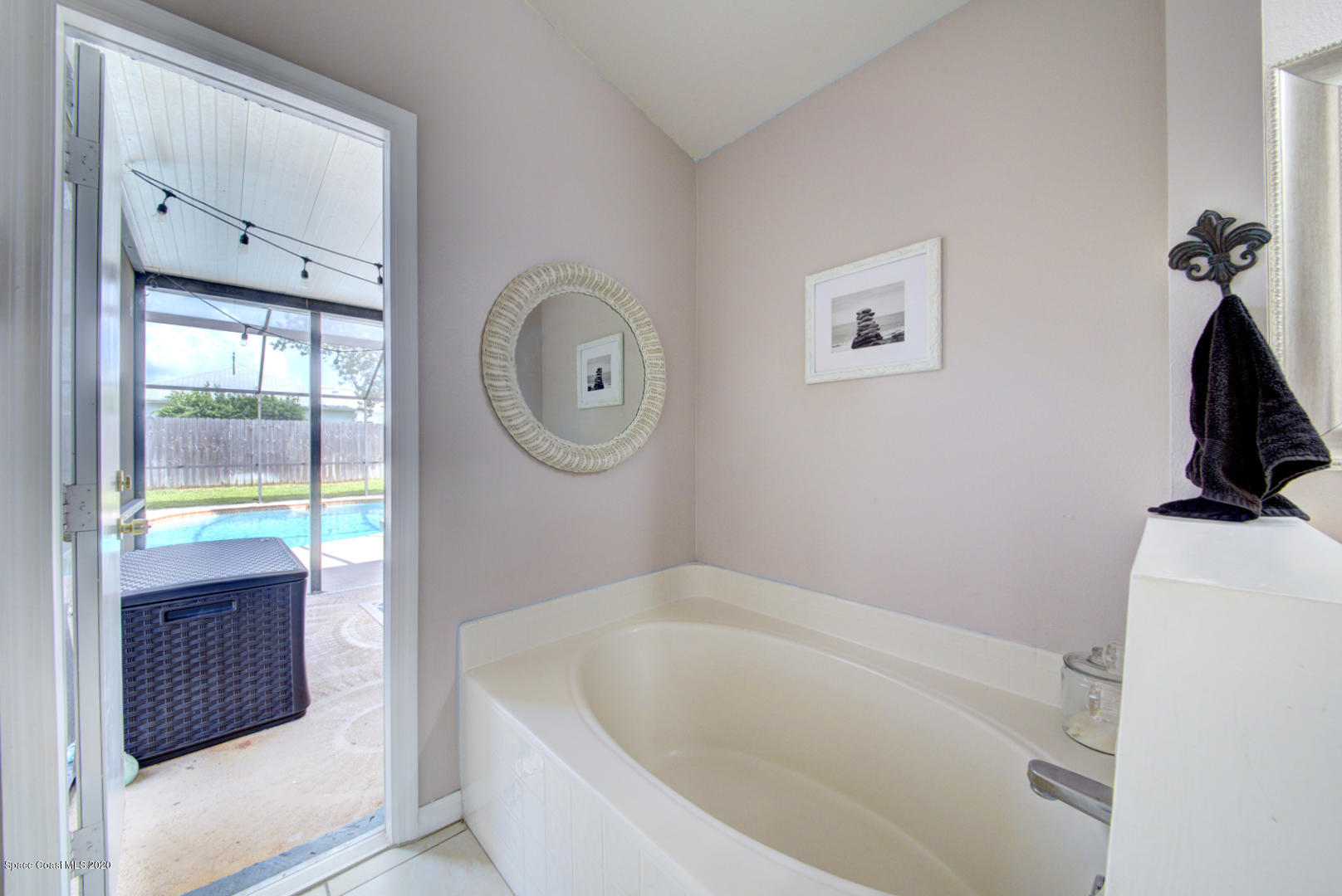 2380 High Ridge Road Palm Shores, FL 32935 - Photo 35 of 58 master bathroom with cabana door