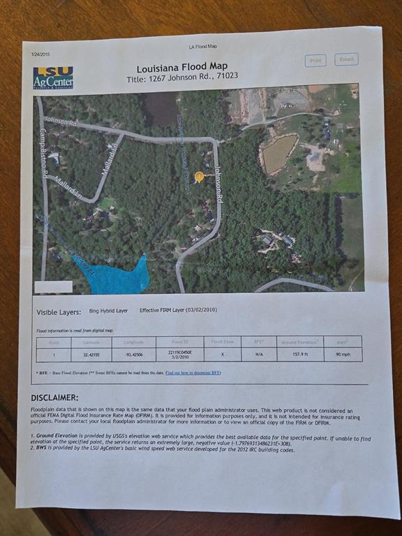 1267 Johnson Road Doyline, LA 71023 - Photo 4 of 4 Map / location