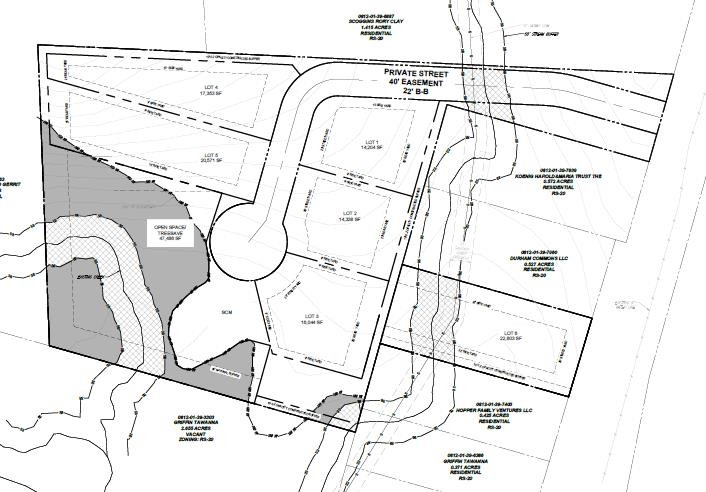 1339 Cole Mill Road Durham, NC 27705 - Photo 2 of 14 6 SFH with current zoning RS20 plat concept Bohler Engineering