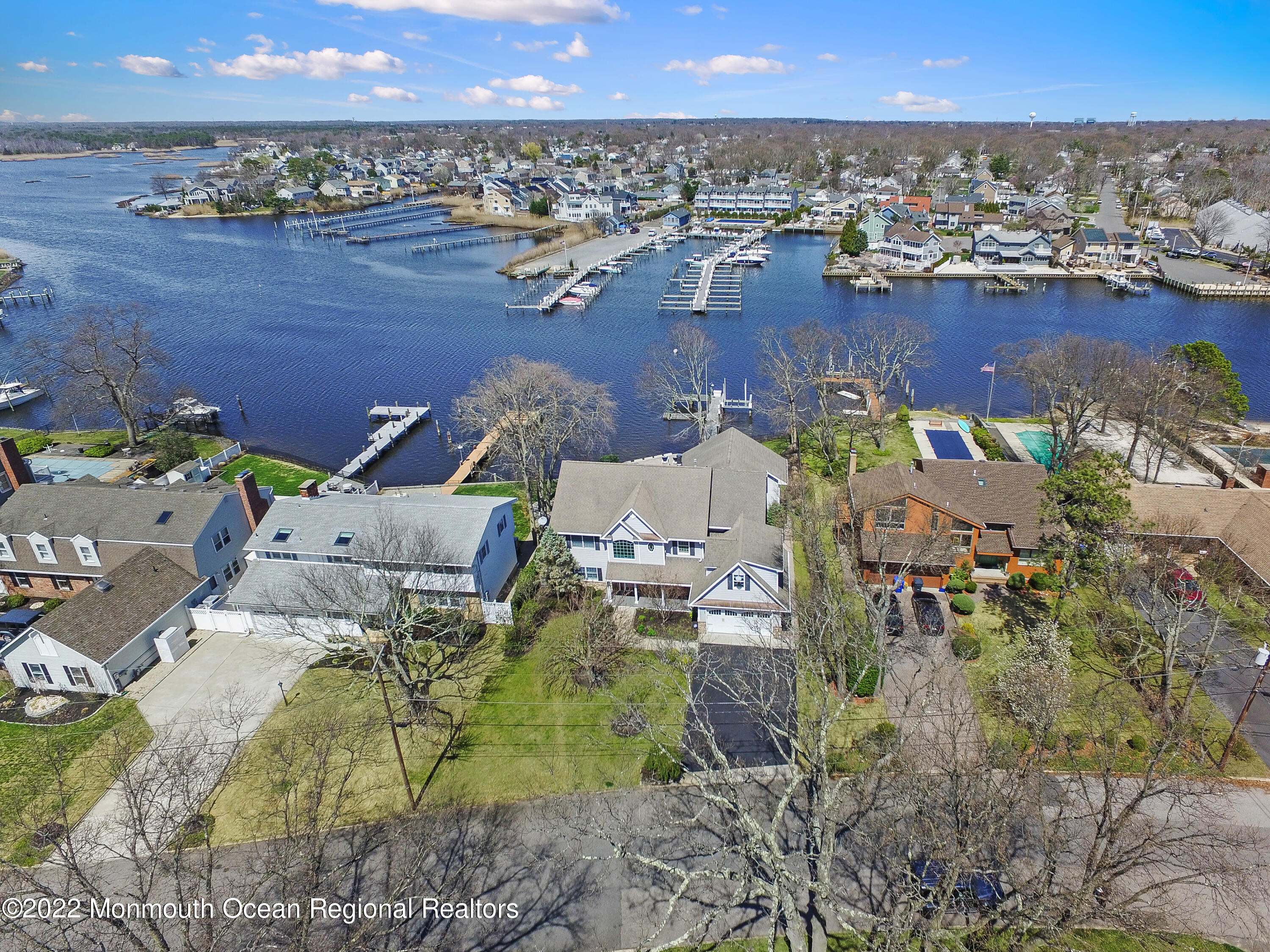 574 Harbor Road Brick, NJ 08724 - Photo 15 of 65 an aerial view of a house with a lake view