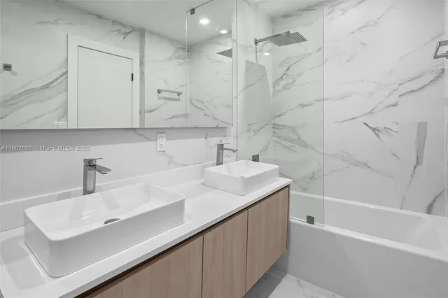 a view of a backyard with a garden