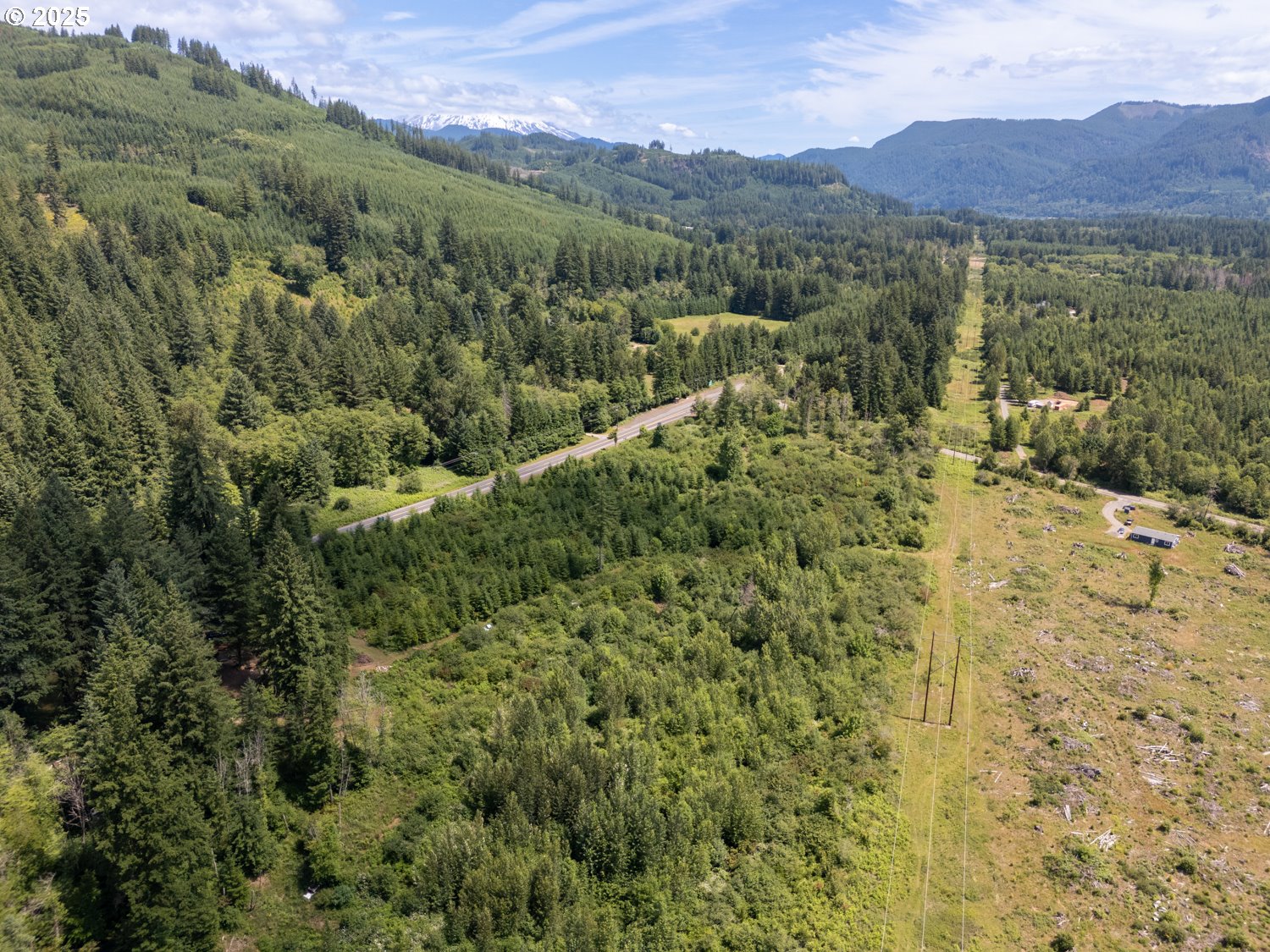 0 Lewis River Road Ariel, WA 98603 - Photo 2 of 11 a view of a lush green hillside and a building