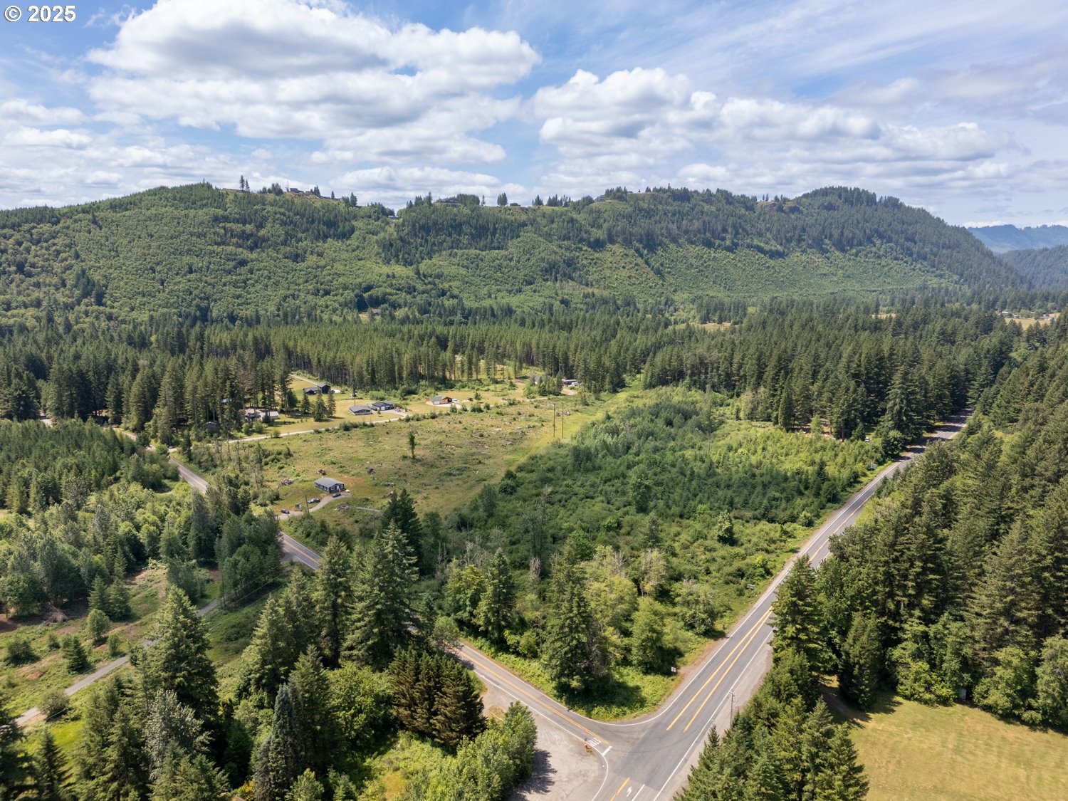 0 Lewis River Road Ariel, WA 98603 - Photo 7 of 11 a view of a lush green hillside and houses