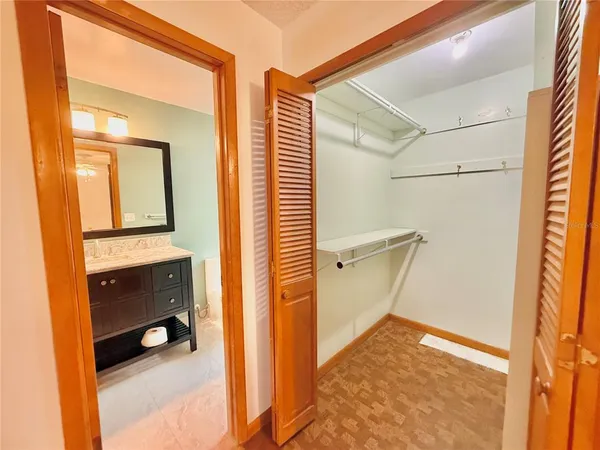a view of walk in closet