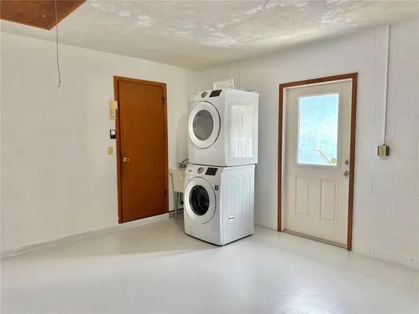 front view of a house with a garden