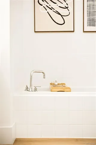 a picture of a bench in a bathroom