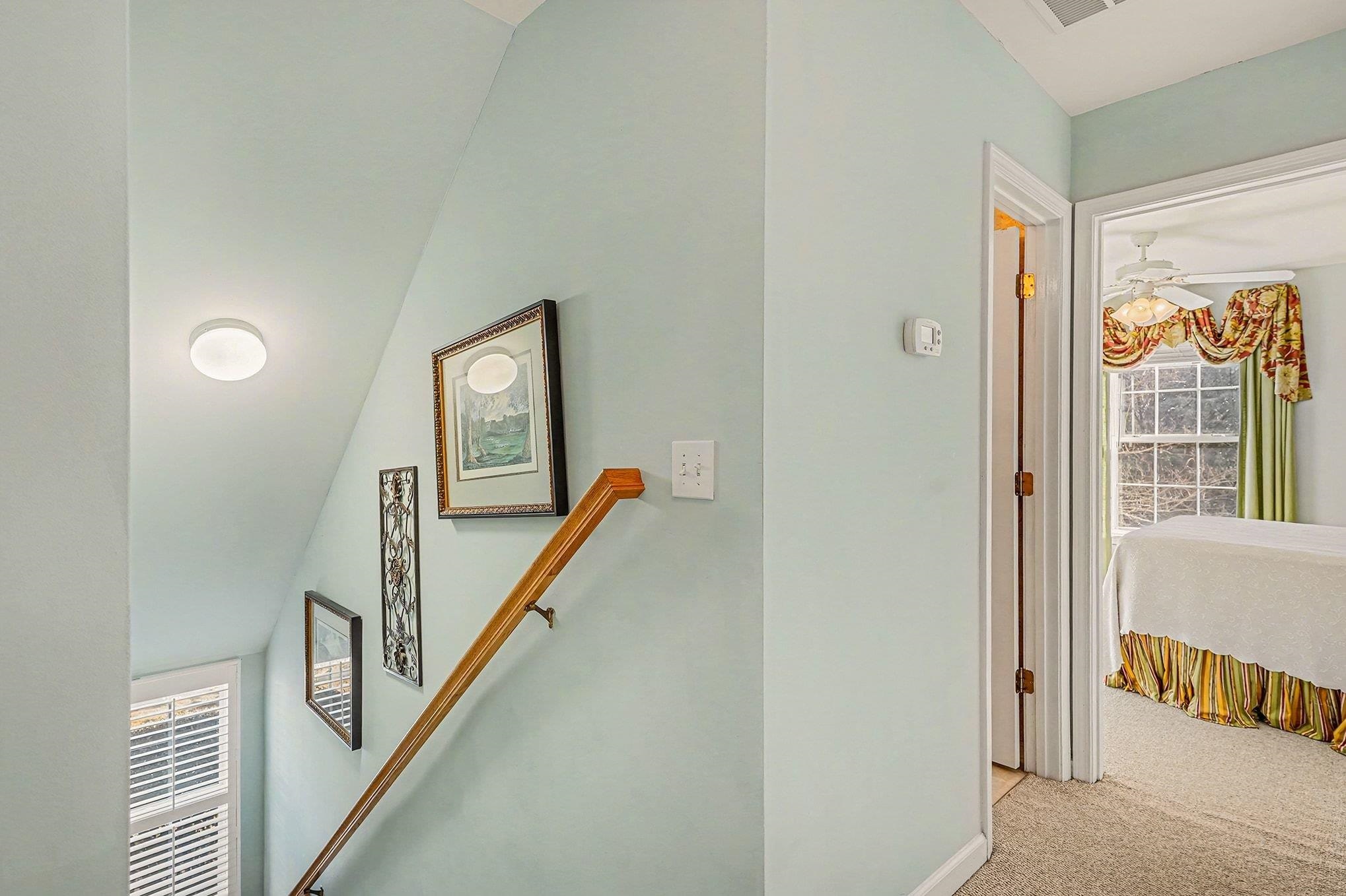 3425 Arrowhead Boulevard Myrtle Beach, SC 29579 - Photo 20 of 38 Hall featuring light carpet and an upstairs landing