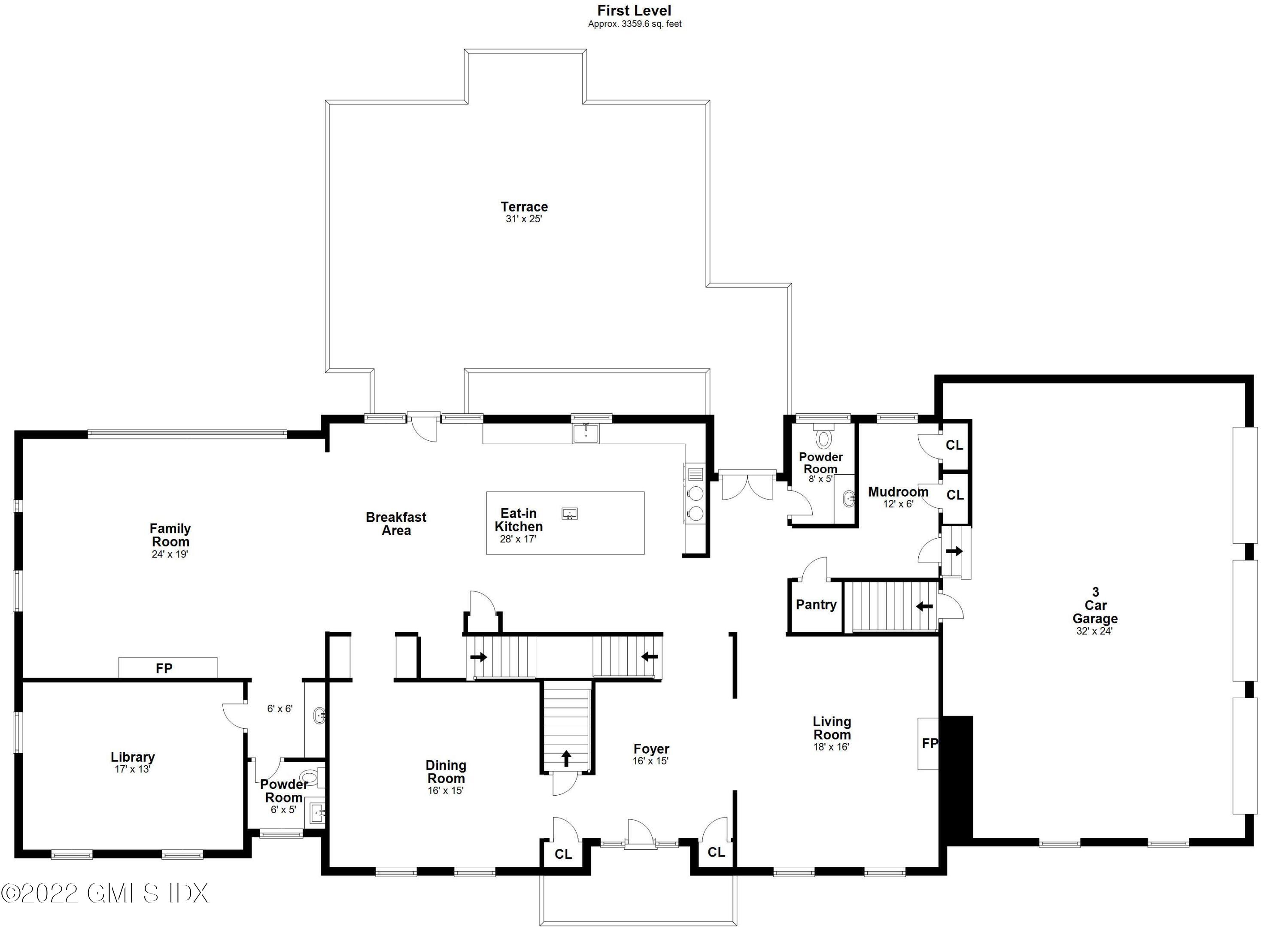 807 Lake Avenue Greenwich, CT 06830 - Photo 28 of 31 a picture of floor plan