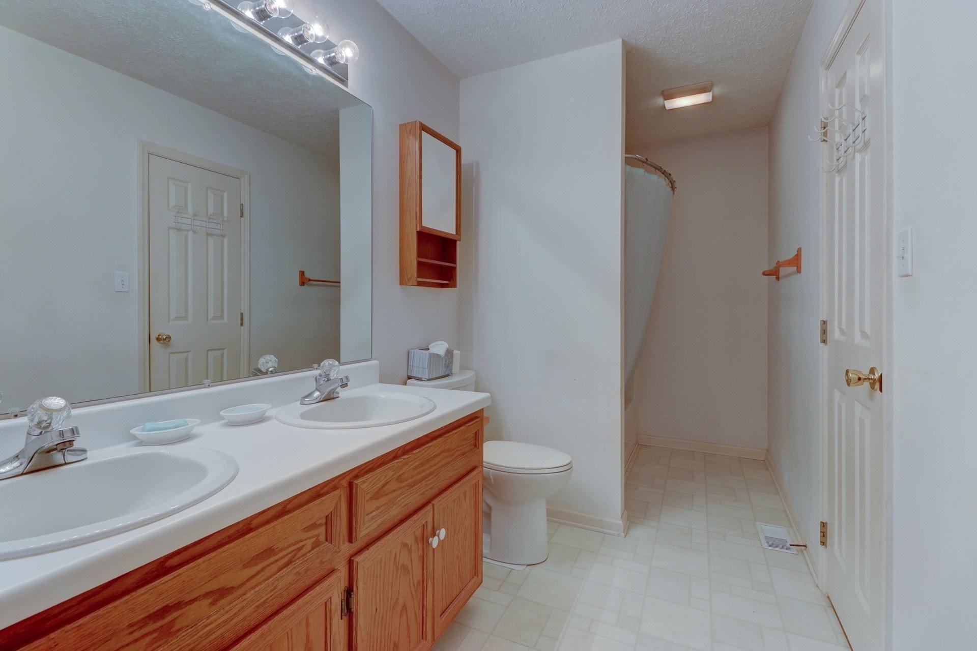 5331 Bethlehem Road Boones Mill, VA 24065 - Photo 13 of 21 a bathroom with a sink a toilet and shower