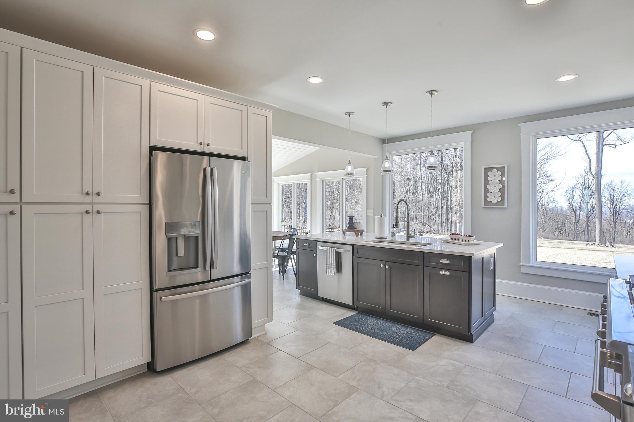 17345 Raven Rocks Road Bluemont, VA 20135 - Photo 26 of 99 a kitchen with stainless steel appliances granite countertop a refrigerator and a sink