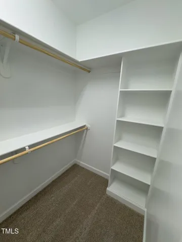 a storage room with empty racks