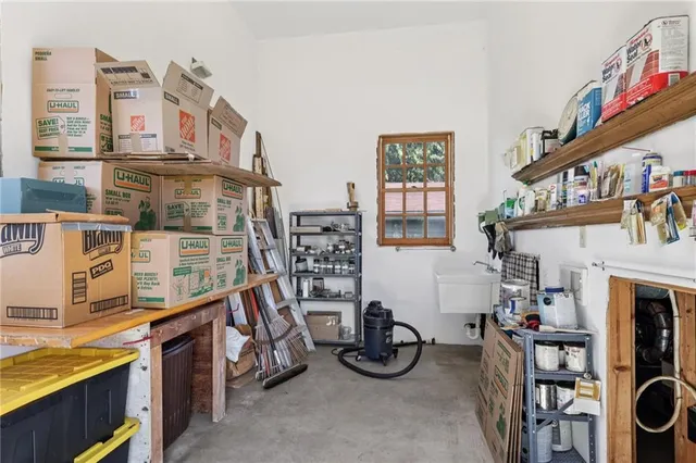 a view of a storage & utility room