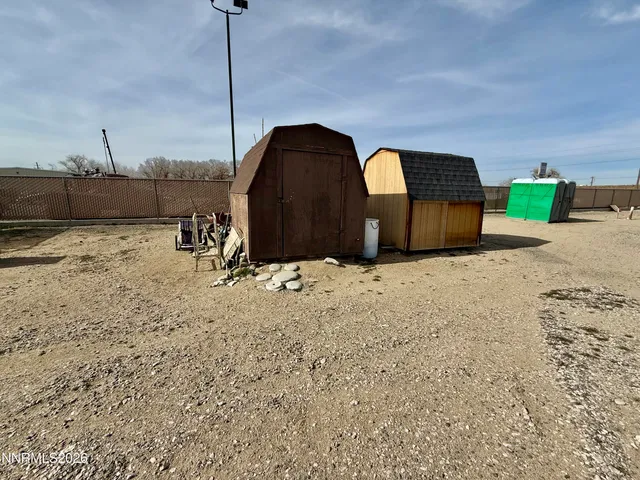 a backyard of a house