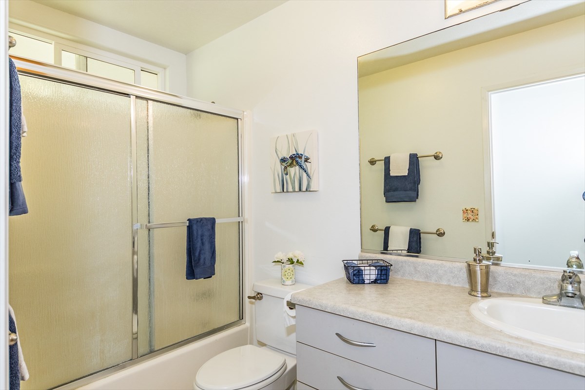 455 Akolea Road Hilo, HI 96720 - Photo 23 of 29 a bathroom with a sink mirror toilet and shower
