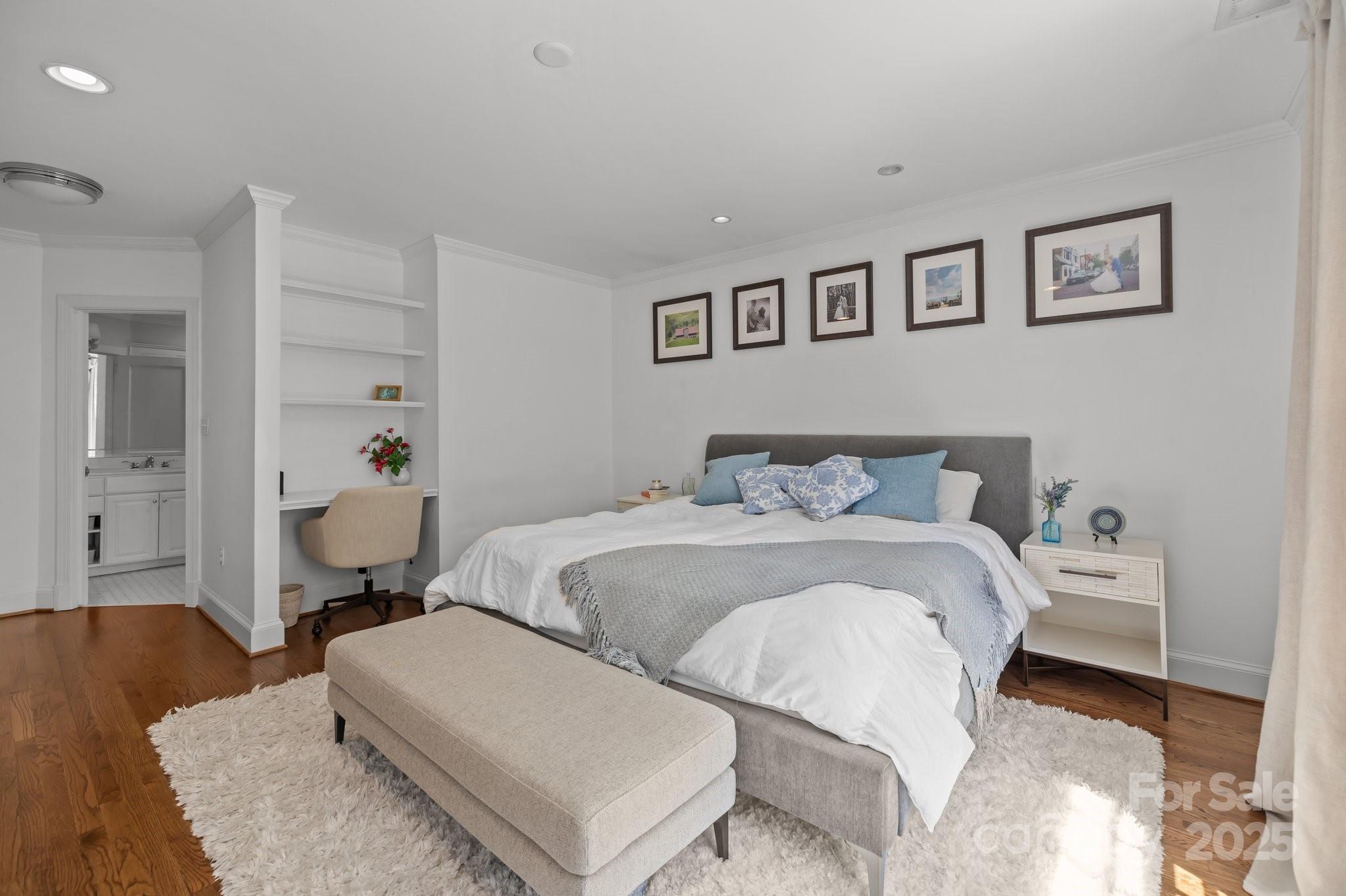 3019 Sunset Drive Charlotte, NC 28209 - Photo 14 of 46 a bedroom with a bed and a couch