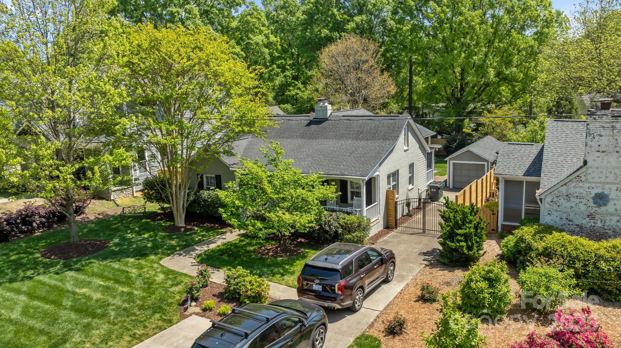 3019 Sunset Drive Charlotte, NC 28209 - Photo 42 of 46 an aerial view of a house with a yard
