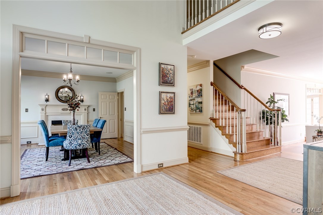 3542 Salles Ridge Court Midlothian, VA 23113 - Photo 10 of 47 a view of a livingroom with wooden floor and furniture