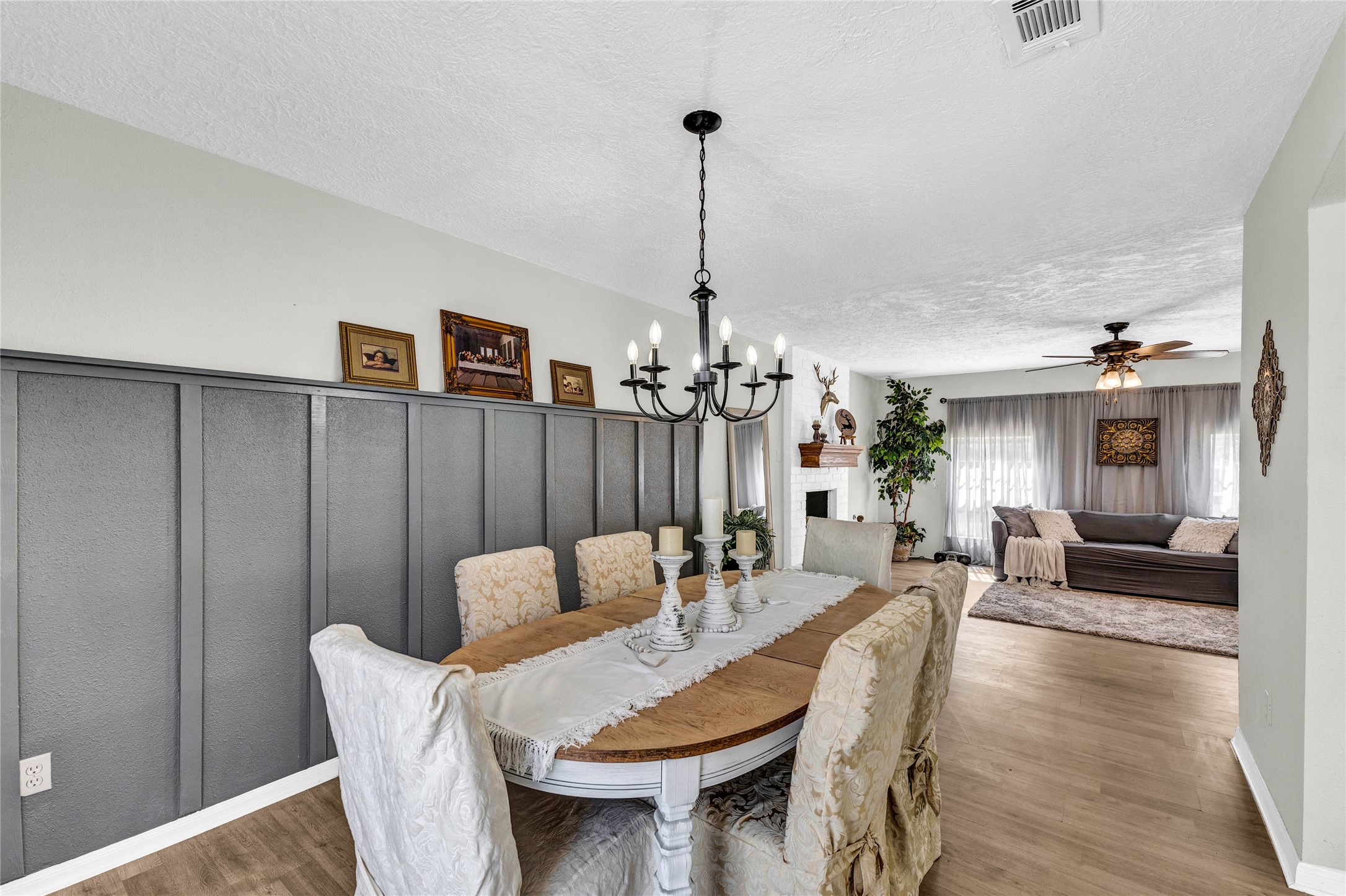 2705 Parrott Avenue Rosenberg, TX 77471 - Photo 11 of 27 a view of a dining room with furniture window and wooden floor